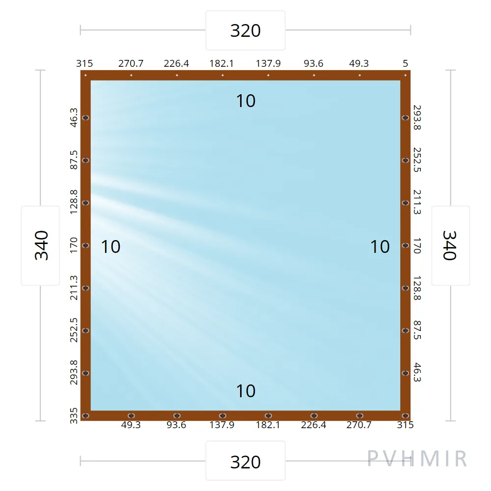 Мягкое окно 320x340 см, для веранды, беседки Soft Windows купить в  Зеленограде